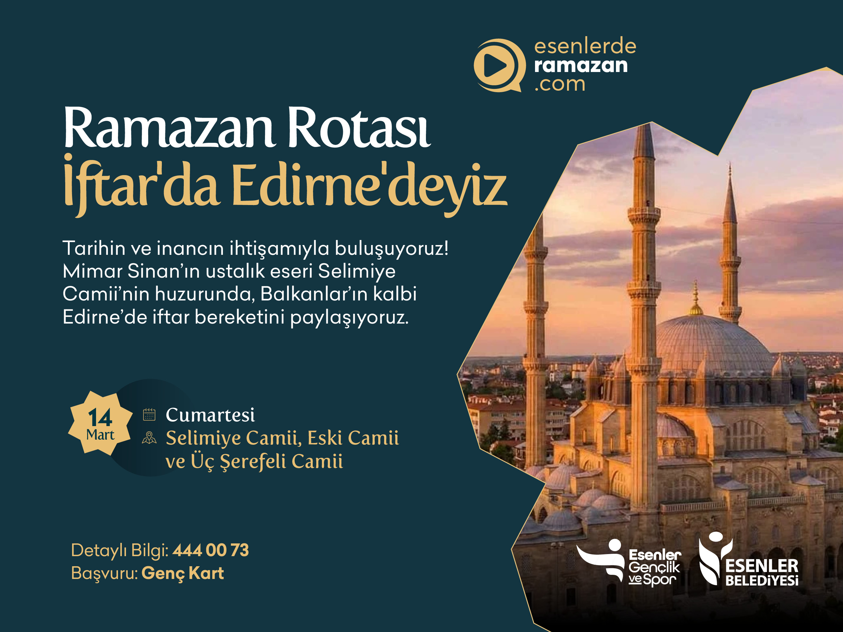 Ramazan Rotası İftar'da Edirne'deyiz