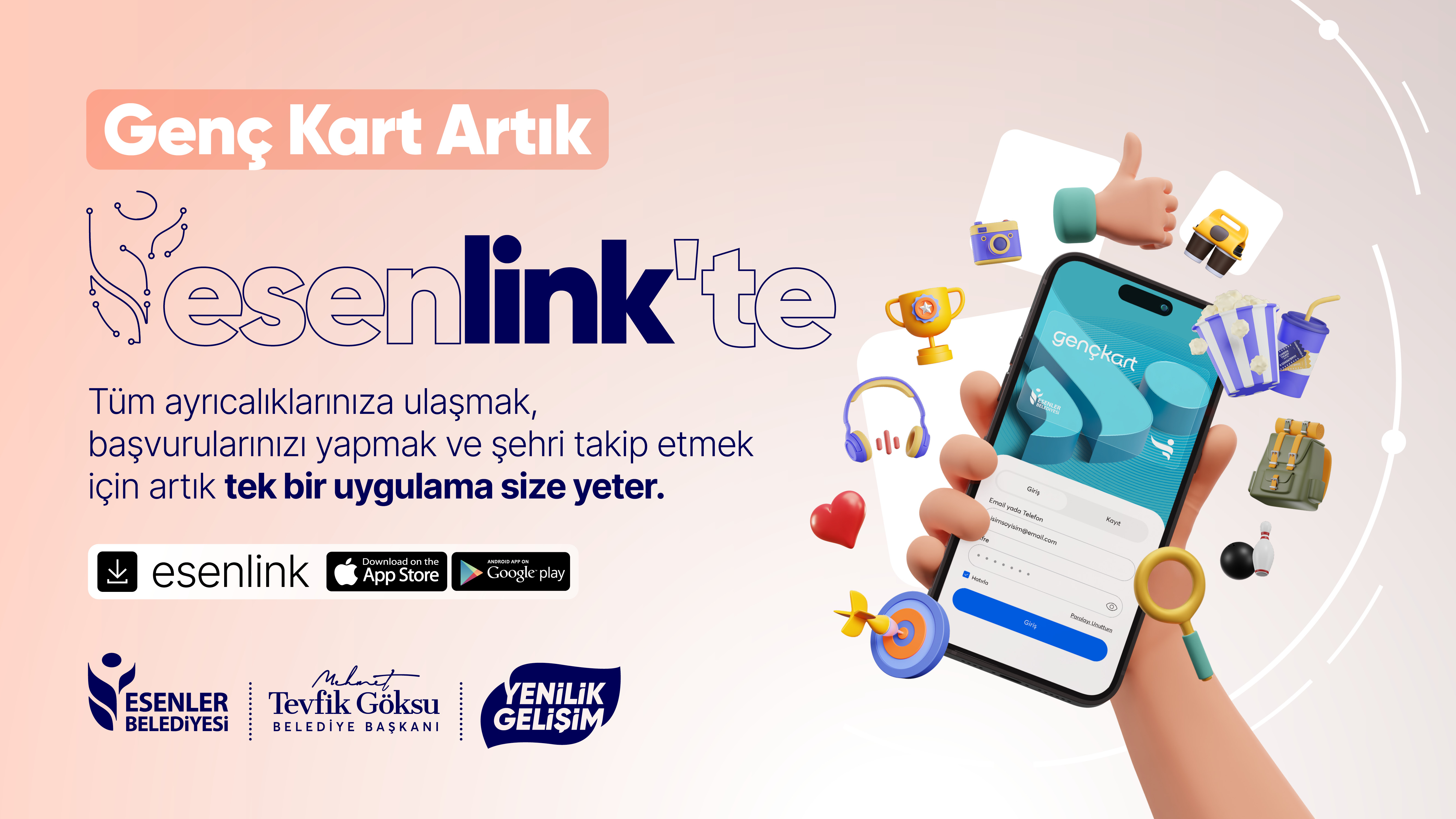 Genç Kart Artık Esenlink'te